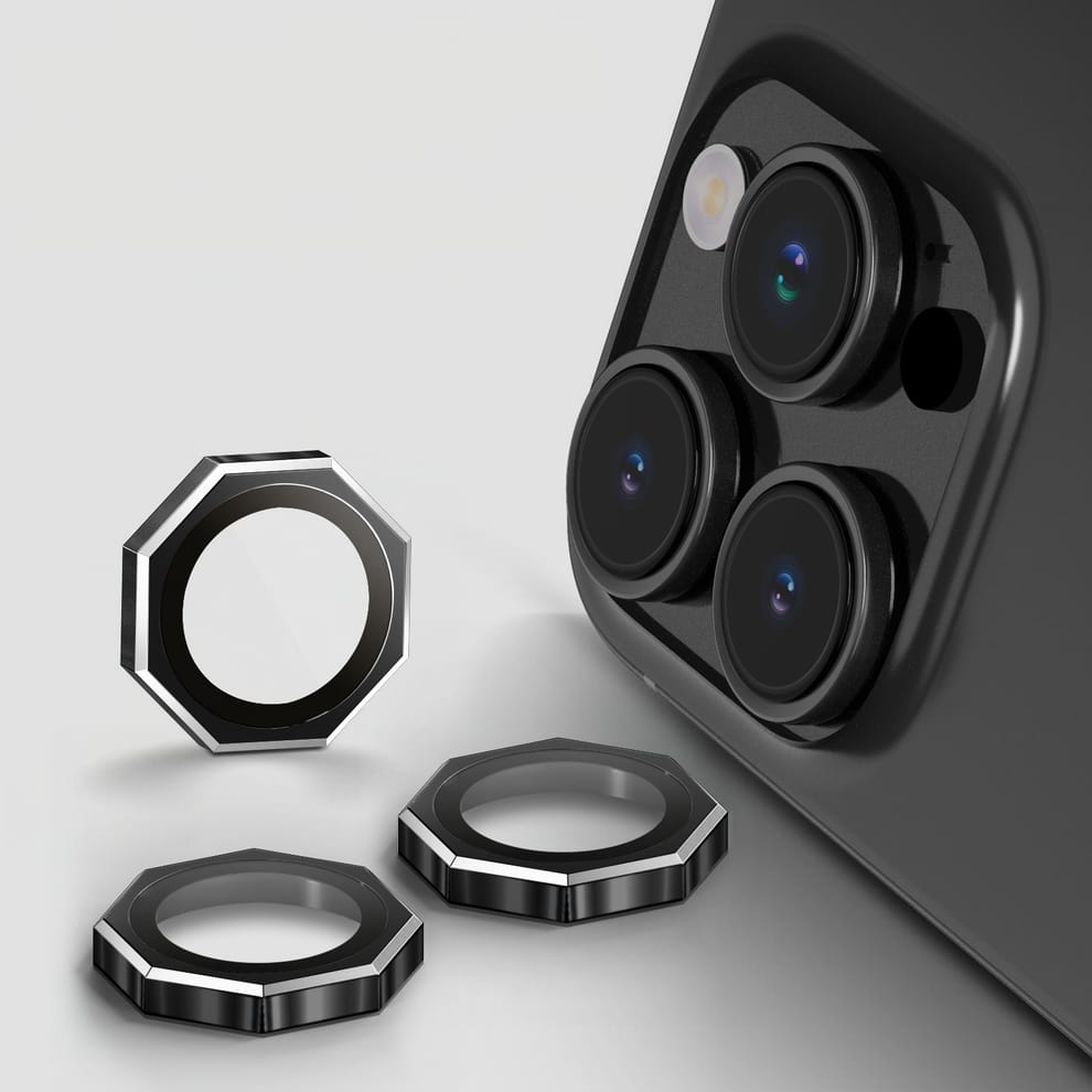 Octagon camera protection lens